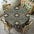 thumbnail image 3 of Aztec Tablecloth, Ethnic Tribal Geometric Design Rustic Native Washble Table Cover for Dinning Kitchen Farmhouse Party Decor 60", 3 of 6