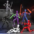 thumbnail image 1 of Set de figuras de acción BOZOBO T13 Titan 13 Robot impreso en 3D, 6 piezas, 1 of 7
