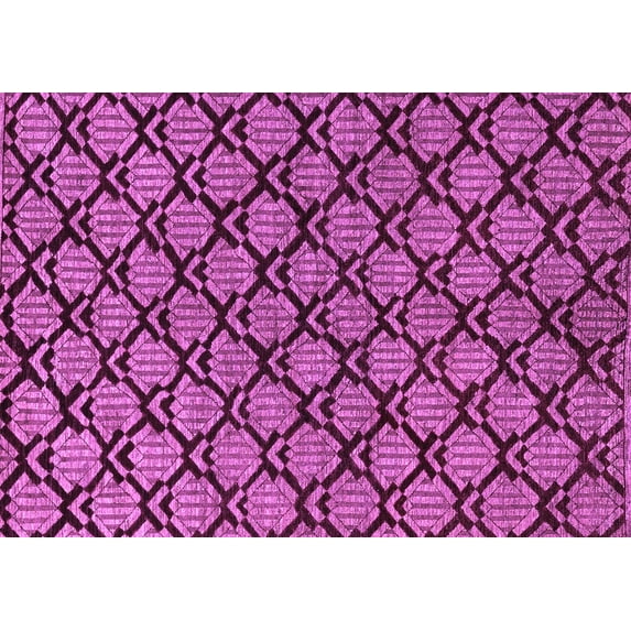 Ahgly Company Indoor Rectangle Abstract Purple Modern Area Rugs, 3' x 5'