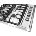 thumbnail image 3 of 4 Burner Gas Cooktop, 23Inch Built-in Stainless steel Gas Stovetop Natural Gas Hob with Conversion Kit Thermocouple Protection, 3KW Fuel Cooking Cooktop for Apartments Indoor Restaurants Motels, 3 of 13