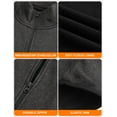 thumbnail image 5 of HENNCHEE Heated Fleece Jackets for Men with Battery Pack, Zip Up Heating Sweater, Black/Large, 5 of 7