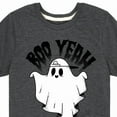 thumbnail image 3 of Instant Message - Scary Cool Ghost Boo Yeah - Toddler & Youth Short Sleeve Graphic T-Shirt, 3 of 6