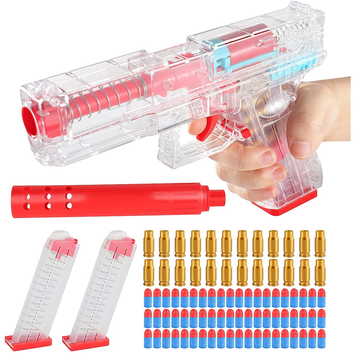 Buy LONGRV Games Toy Gun Foam Ball Popper Toy Guns with Foam Balls