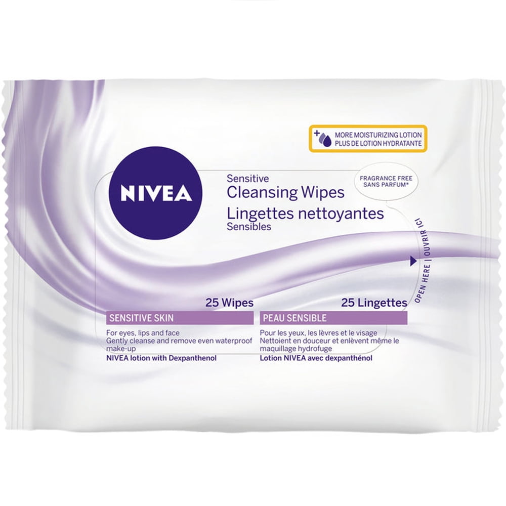 Nivea Sensitive Cleansing Wipes, Sensitive Skin, 25 Wipes Walmart Canada