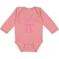 thumbnail image 3 of Inktastic Cutie Pie Pink Boys or Girls Long Sleeve Baby Bodysuit, 3 of 5