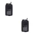 thumbnail image 4 of Toystoory Mujeres Hombres Jogging Riñonera Senderismo Viajar Impermeable Tarjeta de crédito Moneda Dinero Bolsa Mini Monedero Equipo al aire Negro 2Conjunto, 4 of 6