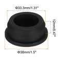 thumbnail image 2 of Uxcell 1Pcs High Temp Silicone Plug T Type Solid Silicon Stopper Black 1.5x0.63x0.47", 2 of 7