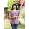 thumbnail image 2 of Ben Din Women's Comfortable Tee, Casual V-Neck T-Shirt with Short Sleeves, 2 of 5