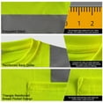 thumbnail image 4 of TCCFCCT High Visibility Shirts for Men Women Class 3 Hi Vis Long Sleeve Shirts for Men Construction, Reflective Safety Work Shirts with Black Bottom, Dirt-resistant, Durable, Meet ANSI,CX- Yellow L, 4 of 6