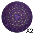 thumbnail image 1 of Mantel de Altar Baoblaze 2x Franela Suave Morado 12 Constelaciones 22 cm, 1 of 8