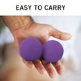 thumbnail image 6 of Microdry Dual-Ball Massage Roller for Deep Tissue Relief, Purple, 6 of 6