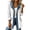 White, variant on Denim Jacket for Women Cardigan Patchwork Jacket Casual Long Sleeve Loose Button Down Collared Shacket