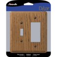 thumbnail image 1 of Plato de pared Amerelle Contemporary de madera marrón Toggle 1 Gang, 1 of 2