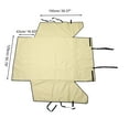 thumbnail image 4 of Unique Bargains 1 Pc Removable Pet Car Seat Cover for Pet Flower Pattern Khaki, 4 of 6