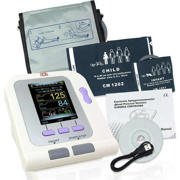 Ever Ready First Aid Fully Automatic 3 Mode 3 Cuffs Upper Arm Blood Pressure Monitor Electronic Sphygmomanometer