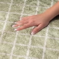 thumbnail image 3 of Addison Rugs Dream Shag Premium Machine Washable Transitional Lattice Aloe Round Rug, 8' x 8', 3 of 8