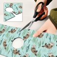 thumbnail image 6 of Yayeee Faucet Mat for Kitchen Sink 30" Diatomite Long Splash Guard Pad, Green Otters Pattern, 2 Pack, 6 of 7