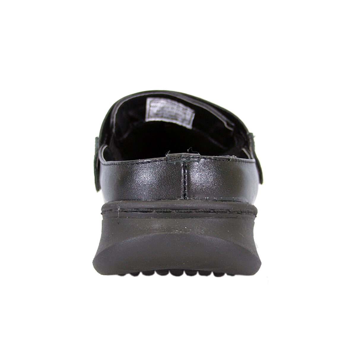 24 HOUR COMFORT Clara Wide Width Professional Sleek Clog BLACK 5