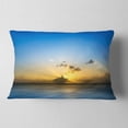 thumbnail image 2 of Designart Sunset Lake in South Thailand - Seashore Throw Pillow - 12x20, 2 of 5