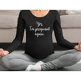 thumbnail image 3 of Pregnancy Announcement Shirts Funny Pregnancy Shirts for Women Mom to Be Gift Pregnant Again Black XX-Large, 3 of 6