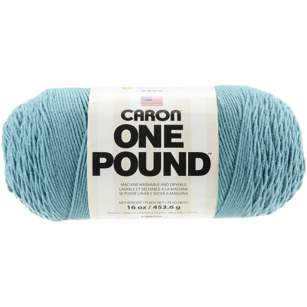 Caron One Pound Mill End Yarn ~ Light Grey Heather ~ Combine shipping & SAVE $$!