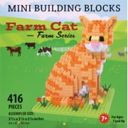 Mini Building Blocks - Farm Series - Cat