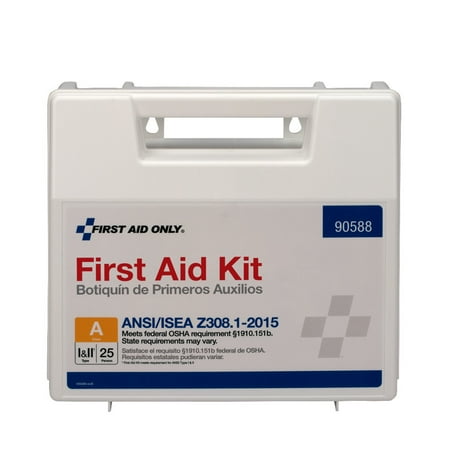 First Aid Only 92 Piece Plastic First Aid Kit, ANSI Compliant