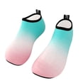 thumbnail image 2 of CIENVNSTG Unisex Gradient Color Block Barefoot Aqua Socks Quick‑Dry Non‑Slip Slip‑On Breathable Wide Width Water Shoes Footwear for Beach Swim Surf Wading Summer Casual Activities Pink 36, 2 of 5