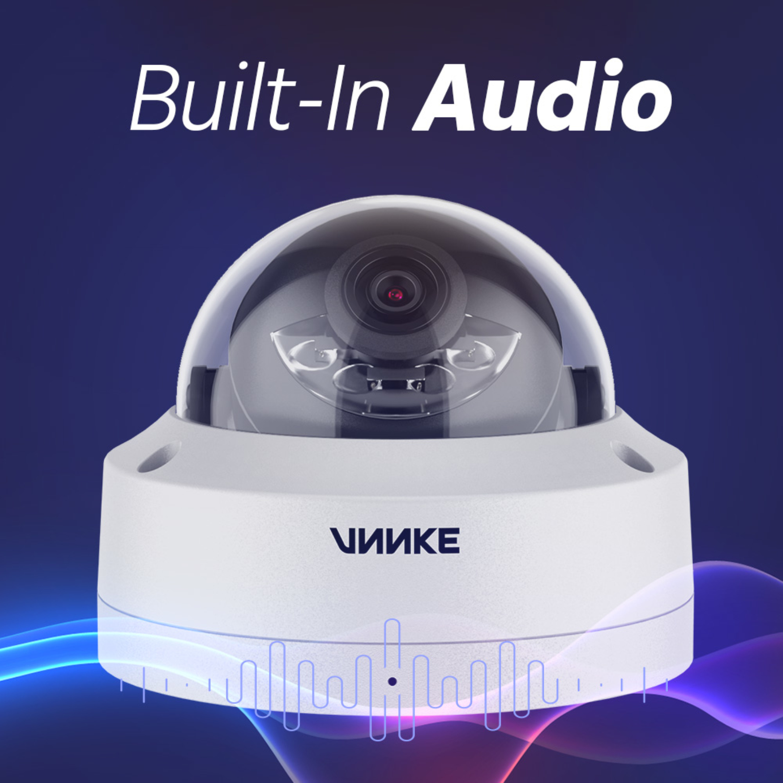 ANNKE 3K Dome IPC Security Camera,4Pcs Outdoor Turret Surveillance Wired Cameras for Home Security, AI Human/Vehicle Detection, Smart Dual Light, Color Night Vision, 120 dB WDR, 2.8mm Lens