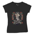 thumbnail image 5 of Outlaw Country Cowgirl Boots And Roses Women's V-Neck T-shirt Western Rodeo Floral Cowgirl Hat Vintage Southern Rustic Tee, 5 of 7
