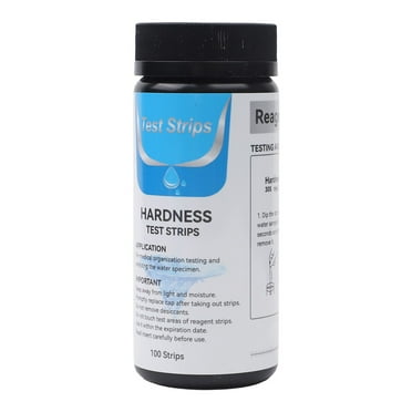 Water Hardness Test Strips 0-425 PPM, 100 Pack Quick Easy Testing Kit for Pool Spa Aquarium Water Softener
