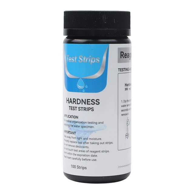 Feimier 200 pack Water Total Hardness Test Strips 0-425 PPM, Quick and Easy Kit for Pool, Spa, Aquarium - Accurate Results in Seconds, Large Color Chart, Long-Lasting Strips
