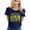Navy, variant on Women Casual Festival Beverage Print Tees Everyday Style Vibe Tops For Spring Summer Autumn Workout Tops for Women