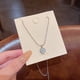 thumbnail image 5 of Corazón de la gota de la cadena colgante hecho a mano collar de piedra colgante encanto, 5 of 7