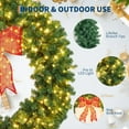 thumbnail image 3 of Rugerasy 60 inch Large Christmas Wreaths for Front Door,Weather Resistant Winter Wreath with LED Lights & Red Bow for Indoor Outdoor,Green, 3 of 7