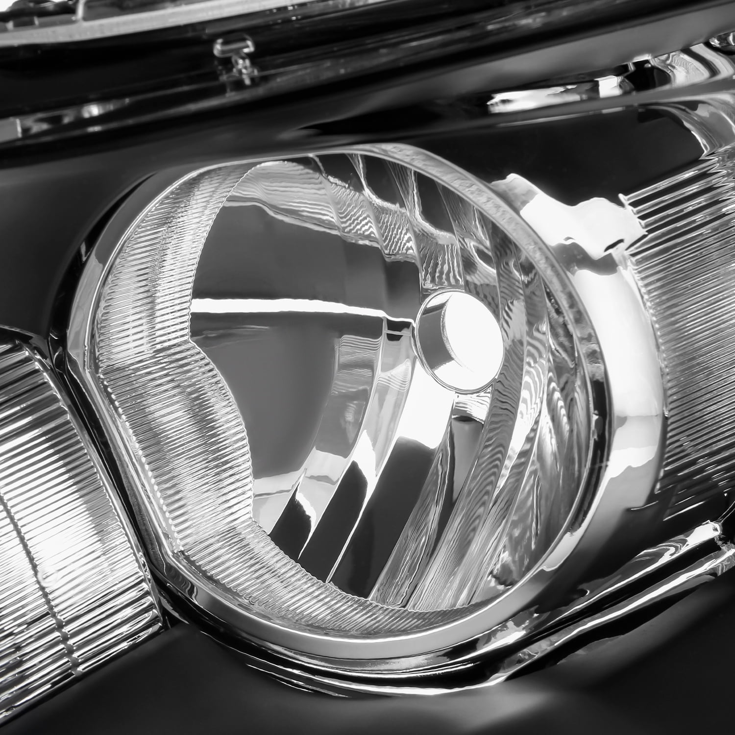 AKKON - Fit 2008 2009 2010 2011 2012 Honda Accord Sedan 08-12 4Dr Headlights Assembly OE Style Black Driver - Passenger