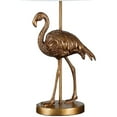 thumbnail image 4 of Benjara Polyresin Standing Flamingo Design Table Lamp with Round Base, Gold, 4 of 5