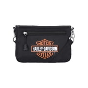 Harley-Davidson Women's Bar & Shield Logo Convertible Crossbody, Black, Harley Davidson