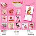 thumbnail image 2 of Puppies in Pink | 2026 12x24" (Hanging) Square Wall Calendar | Plastic-Free, 2 of 9