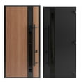 thumbnail image 6 of Front Exterior Prehung Steel Door / Ronex 1033 Teak / Entry Metal Modern Painted W36x96 Right-hand, 6 of 6