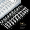 thumbnail image 2 of Pack of 240 False Nail Extension Decoration DIY Fake Fingernail Tips Sticky Simulation Portable Household Manicuring Tools T-shaped, 2 of 7