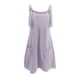 thumbnail image 5 of Vestido de Verano para Mujeres Cuello en V sin Mangas Sólido con Bolsillo de Eslinga, Vestido Casual de Moda para Diario Y Fiesta, 5 of 5