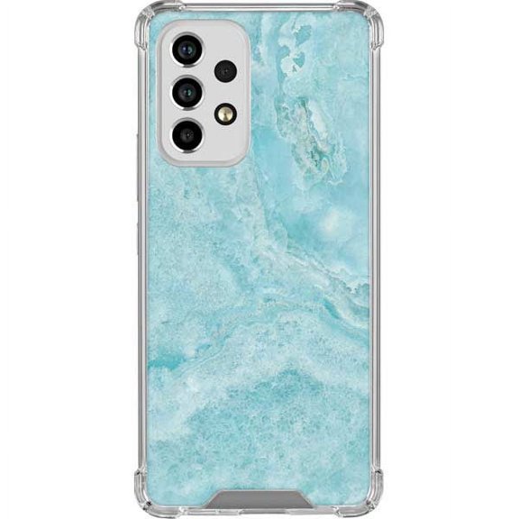 Skinit Marble Crystal Turquoise Galaxy A53 5G Clear Case