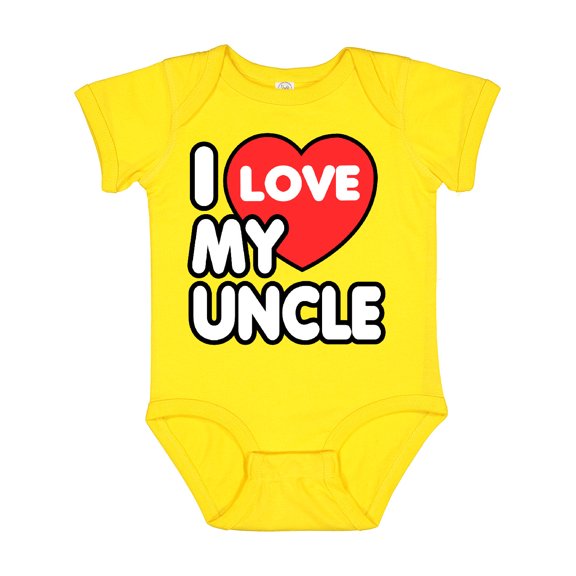Inktastic I Love My Uncle Boys or Girls Baby Bodysuit