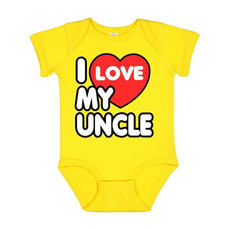 

Inktastic I Love My Uncle Gift Baby Boy or Baby Girl Bodysuit