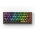 thumbnail image 4 of XINMENG X75 82 Key Hot Swappable Mechanical Keyboard with Transparent Keycaps, Gasket Mount 75 Keyboard, RGB Backlit Custom Gaming Keyboard for Windows/Mac (Crystal White Switch, Wired-Black), 4 of 12