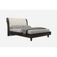 thumbnail image 2 of 79'' X 80''  X 47'' Modern California King Beige High Gloss Bed, 2 of 2