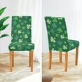 thumbnail image 4 of St. Patrick''s Day Clover Chair Covers Set of 4, Stretch Kitchen Chair Slipcovers Washable Removable Dining Chair Covers Protector for Dining Room, Hotel and Ceremony, 4 of 5