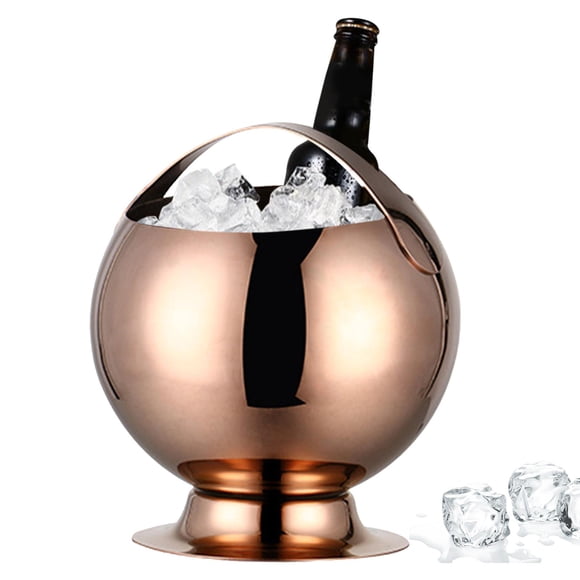 de de material acero inoxidable, enfriador de botels , tazón enfriador , portátil pa bebidas , bra de bebidas , 2L perfecl cubo de hielo de cerveza