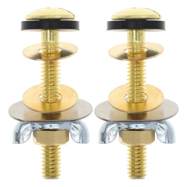 2 piezas de pernos de fijación para asiento de inodoro, tornillos de fijación para asiento de inodoro, piezas de tornillo de metal